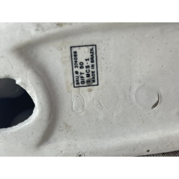 7” Vintage Ceramic Elephant Figurine with Baby Made in Brazil Good Luck Money - Picture 11 of 12